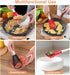 2PCS Multifunctional Kitchen Cooking Spoon, Skimmer Scoop Food Strainers for Cooking, Mashing, Draining, Grating, Non-stick Small Spatula Spoon Ki...