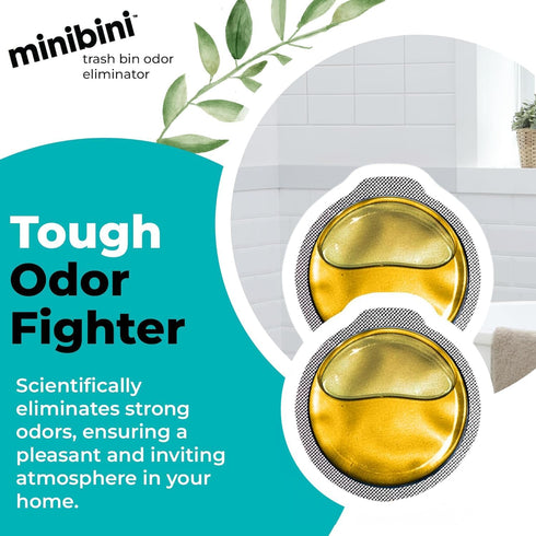 Flint MiniBini Odor Eliminating Device, 30 Day Kitchen, Bathroom, and Garbage Can Deodorizer with Fresh Lemon Scent...