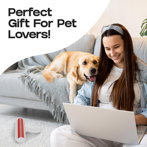Omega Sun Roller Pet Hair Remover, Dog & Cat Fur Remover, Reusable Lint Roller - Cat and Dog Hair Remover for Furniture, Couch, Carpet, Clothing a...