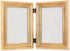 Lawrence Frames 4x6 Hinged Double Sutter Burnished Gold Picture Frame...