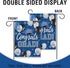 Class of 2024 Congrats Grad Small Decorative Garden Flag, Blue Graduation Cap Balloon Yard Lawn Outside Decor, High School College Burlap Outdoor ...