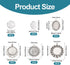 FASHEWELRY 16Pcs Oval Round Bezel Pendant Trays Antique Silver Bezel Blanks Cabochon Setting with Clear Glass Cabochon for Photo Pendant Craft Jew...