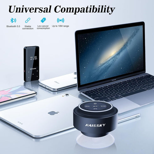 Shower Speaker Bluetooth Waterproof, Portable Wireless Waterproof Speaker for Pool, Floating IP67 Bathroom Speaker with Suction Cup for Camping Be...