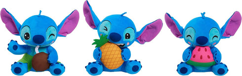 Disney Stitch Small Plush Stitch and Coconut, Stuffed Animal, Blue, Alien...
