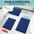 Smiry Memory Foam Bath Mat 24x16, Extra Soft and Absorbent Bathroom Mats, Non Slip Washable Carpet for Floor, Shower and Tub, Navy Blue...
