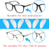 25 Pairs Eyeglasses Nose Pads | Adhesive Silicone Anti-Slip Nosepads for Glasses | Clear 1mm Thick, Soft Surgical-Grade D-Shape Design for Comfort...