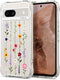 CYRILL Cecile Compatible with Google Pixel 8a Case Clear, Flower Floral Design Cute, Shock-Absorbent Corner Bumpers Protective Phone Case for Pixe...