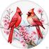 Red Cardinal on Red Fruit Tree Stamped Cross Stitch Kits for Beginners Easy 11CT Needlepoint Embroidery Counted Cross Stitch Kits Art Craft Wall D...