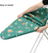 Ironing Board Cover and Pad Standard Size 15" x 54",3 Pairs of Hook and Loop Fastener Straps,Elastic Edges,Cotton Iron Board Cover with Scorch Res...
