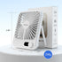 Desk Fan Battery Operated, USB Rechargeable Fan, 2400mAh 180° Quiet Personal Fan With Power Display, 100 Speeds Adjustable Table Fan for Desktop, ...