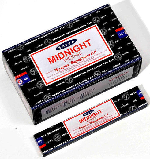 Satya Nag Champa Midnight Edition : Meditation Incense Sticks - Box 12 Packs by Satya...