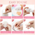 20 Pcs White Makeup Sponge with Acrylic Container Round Powder Puff Cosmetic Sponge Round Foam Pad Beauty Makeup Foundation Powder Blender for Wet...