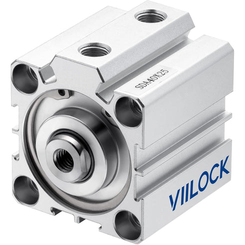 Pneumatic Air Cylinder 40mm Bore 25mm Stroke, Thin Air Cylinder Double Action Hydraulic Cylinders SDA 40 X 25...