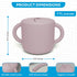 2 in 1 Silicone Food Storage and Drink Containers for Babies and Toddlers, BPA-Free (Pink)...