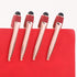 10 Pcs Ballpoint Pens with Pen Holder,Fine Point Smooth Writing Pens,Kawaii Pens For Writing Journaling Taking Notes School Office Home. (Red 10Pc...