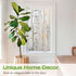 rabbitgoo Window Privacy Film Frosted Bamboo Pattern, Removable UV Blocking Stained Glass Decals Covering Decorative Window Cling for Home, 23.6 i...