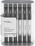 TUL® Permanent Markers, Fine Point, Silver Barrel, Black Ink, Pack Of 12 Markers...