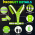 LED Reflective Vest USB Rechargeable Running Gear Night Light up Vest Safety Gear Adjustable Elastic Size Night Running LED VES for Men/Women/Chil...