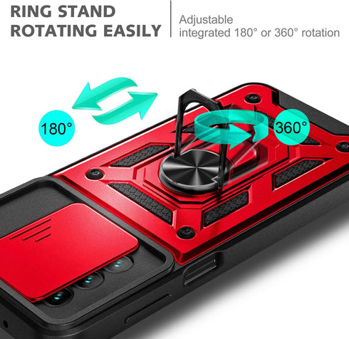 NZND Case for Samsung Galaxy A13 5G with Tempered Glass Screen Protector (Maximum Coverage), Camera Cover, Full-Body Protective Military-Grade, Ma...