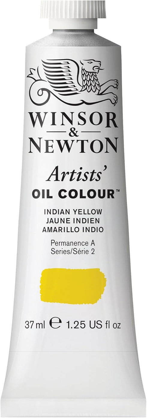 Winsor & Newton Artists' Oil Color, 37ml (1.25 oz) Tube, Indian Yellow...