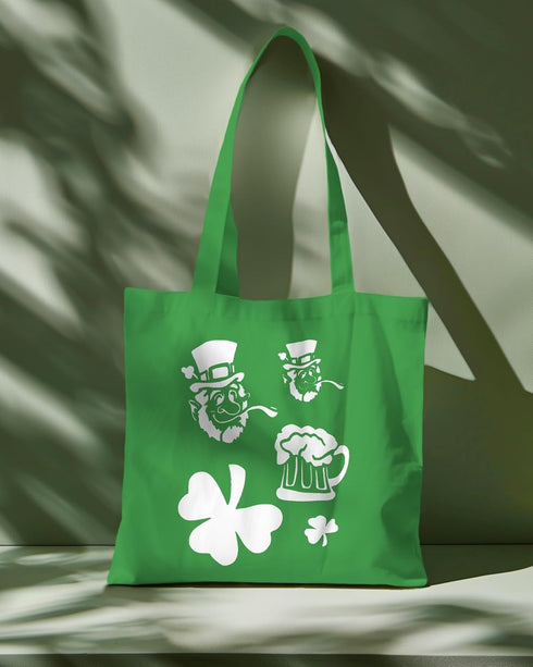 Shamrock & St. Patrick's Day Leprechaun Beer Stencil, Reusable & Sturdy, 8.5" x 11" for Celebratory Art, Crafts & DIY Projects...