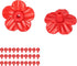 Fdit 30 sets Hummingbird Feeders Replacement Flowers Bird Accessories Bird Feeder Replacement Parts for Hummingbird Feeder Hanging Feeder(red)...