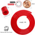 Beer CO2 Gas Line Kit - 10ft PVC CO2 Tubing Hose & 4PCS Stainless Steel Hose Clamp Solid Red Non-toxic Odorless Bendable Keg CO2 Line for 5/16’’ B...