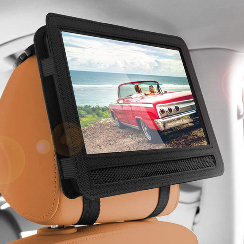 Car Headrest Mount Holder Strap Case for Swivel & Flip Style Portable DVD Player -Suitable for 10 Inch to 10.5 Inch Screen...