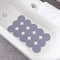 Patented Non Slip Bathtub Mat Shower Mat Bath Mat Tub Mats with Strong Suction Cups Soft Natural Rubber Bath Mat for Inside The tub (Circle-Grey, ...