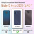 Likiyami (3in1 for Motorola Moto G Pure 2021 Case Heart Women Girls Girly Cute Luxury Pretty with Stand Phone Cases Blue and Gold Love Hearts Aest...