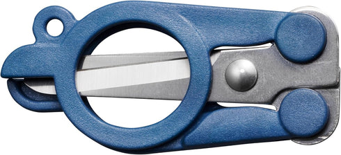 FISKARS Folding Travel Scissors - TSA-Compliant and Portable - Stainless Steel Blades and Blue Handles...
