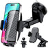 Car Phone Holder Phone Holders for Your Car Windshield Dashboard Air Vent Universal Hands Free Car Mount Phone Holder with Suction Cup Base and Te...