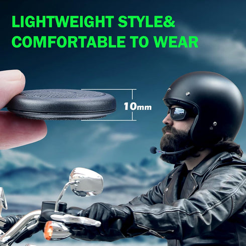 FreedConn Motorcycle Helmet Bluetooth Headset L1M Helmet Earphone Speakers Waterproof Motorcycle Sports Headset Speakers Hands Free Music Call Con...