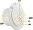 RV 5-inch Round Electric Cable Hatch for 30 and 50 Amp Cords (White)...