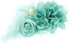 My Lello Headband Shabby Fabric Flower Cluster Baby - Infant - Toddler - Girl Stretchy Elastic Aqua...