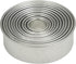 Mrs. Anderson’s Baking Cookie Fondant Cutters, Graduated Round, Stainless Steel, 10-Piece Set with Storage Container...