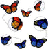 AUGSUN 40pcs Butterfly Iron on Patches, 2 Size Embroidered Sew Applique Repair Patch...