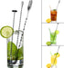 JETKONG 3 Pcs Cocktail Mixing Spoons 12-Inch Bar Spoon Long Stirring Spoon Drink Stirrers Cocktail Spoons for Tea, Coffee, Ice Cream, Juice, Drink...