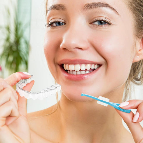 3 pcs 2 IN 1 Clear Aligner Removal & Seating Tool for Invisible Removable Braces & Trays, Retainers - Clean and Hygienic Oral Care Accessory, A Mu...