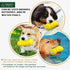 Indestructible Squeaky Dog Chew Toys for Aggressive Chewers, Food Grade Material Dog Chew Toys, Tough Durable Dog Toys for Medium Large Breed (Yel...