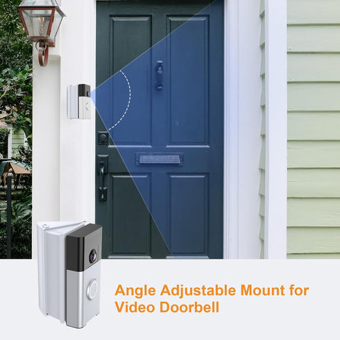 NANW Adjustable 30 to 55 Degree Doorbell Angle Mount Compatible with Video Doorbell 1/2/3/4/Wired/Pro/(2020 Release), Doorbell Camera Mount Holder...