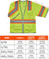 Ergodyne - 24169 Reflective Safety Vest, ANSI Class 3, Hi Vis Two Tone, 6 Easy Access Pockets, GloWear 8346Z,Lime, 4X-Large-5X-Large...