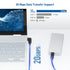 Cable Matters 20Gbps Right Angle USB C Cable 6ft, Support 8K 30Hz & 4K 120Hz Video, 240W Power Delivery, (90 Degree Right USB C Cable, Right Angle...
