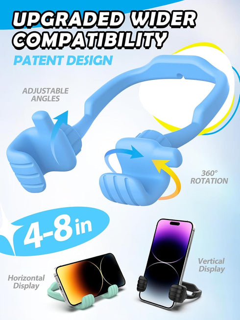 Cell Phone Stand for Desk: 3 Pack Back to School Supplies Gifts for Teens Boys Girls Kids Thumbs Up Lazy Phone Holder for iPhone Birthday Gift for...