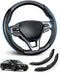 Honda Accord Steering Wheel Cover 2018-2022 Men Women Non-Slip Car Steer Wheel Cover for Honda Accord Carbon Fiber Accessories Steering Protector ...