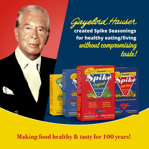 Spike Seasoning, Original Gourmet Magic Seasoning Salt Blend - Seasonings and Spices for Cooking, Popcorn Seasoning, All-Purpose Seasoning for Mor...