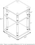 Furinno Turn-N-Tube Easy Assembly Multipurpose End Table / Side Table / Sofa Table / Nightstand, Classic Tubes, French Oak Grey/Black...