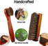 Shoe Brush, Shoe Cleaning Brush, 2 Pieces Horsehair Shoe Brush, Boot Brush, Horse Hair Brush for Leather, Shoe Brushes for Cleaning, Leather Shoes...
