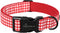 ARING PET Valentine's Day Dog Collar-Cute Cotton Heart Dog Collars, Adjustable Valentine Plaid Pet Collars Girl Puppy Collar with Quick Release Bu...