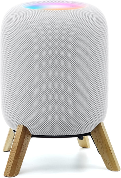 Real Wood Stand for Homepod 2nd gen (2023 Released), Sturdy Wooden Holder with Metal Frame,Safe Stable Mount Protect Home pod 2nd Speaker for Soun...